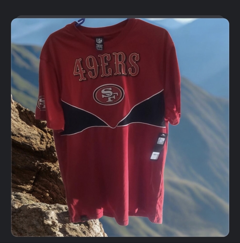 NFL Red and Black 49ers Men's Jersey